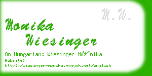 monika wiesinger business card